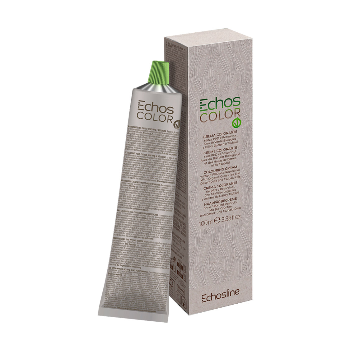 Крем-фарба для волосся Echosline Echos Color Colouring Cream без резорцину та параденілендіаміну міді, 11.72 Платиновий холодний відтінок слонової кістки, 100 мл
